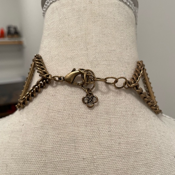 Stella & Dot Multi Strand Statement Necklace, Pinks/ Coral - Picture 2 of 7